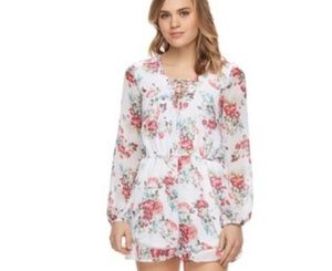 Disney's Beauty and the Beast Floral Romper